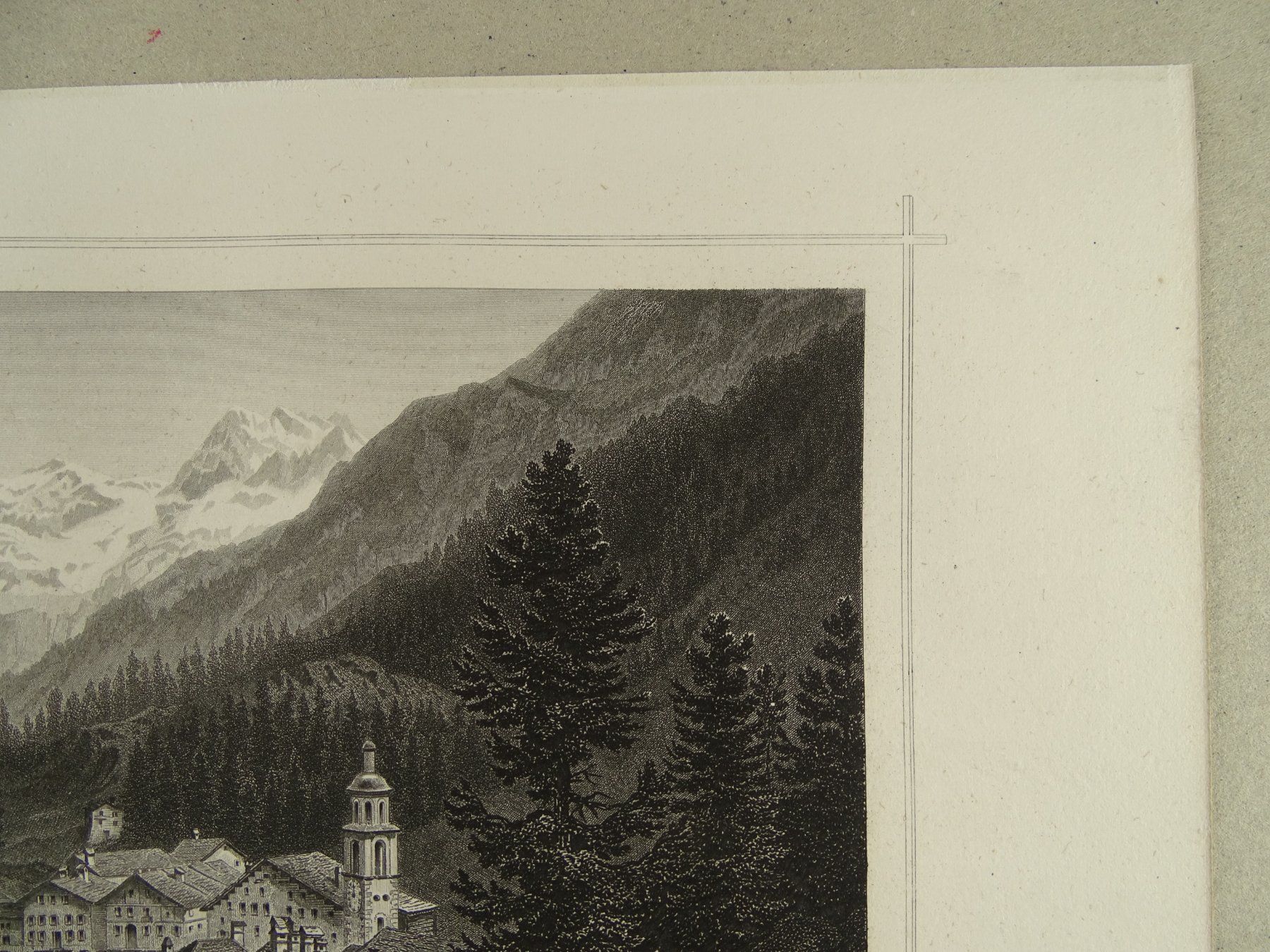 Incisioni: SILS MARIA, STAHLSTICH NACH ROHBOCK 1870 – Usato da Grüningen venduto da Kartensammler 3