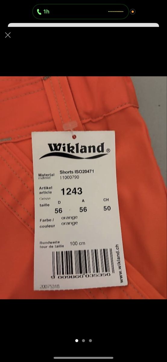 Pantalons: Wikland Arbeitsshorts Sommer – Neuf (Voir description) à Abtwil SG par Marcolino53 1