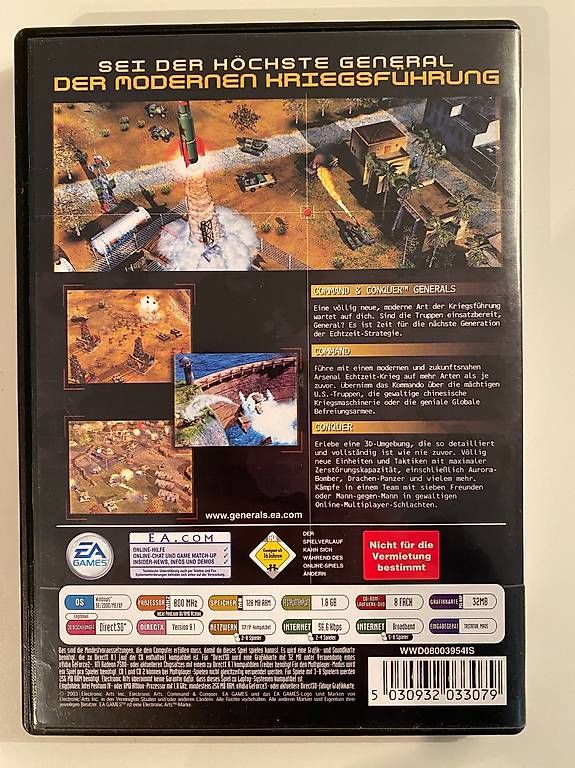 Giochi: Game Command & Conquer Generals CD-ROM für PC – Usato da Luzern venduto da Mjoss3 1