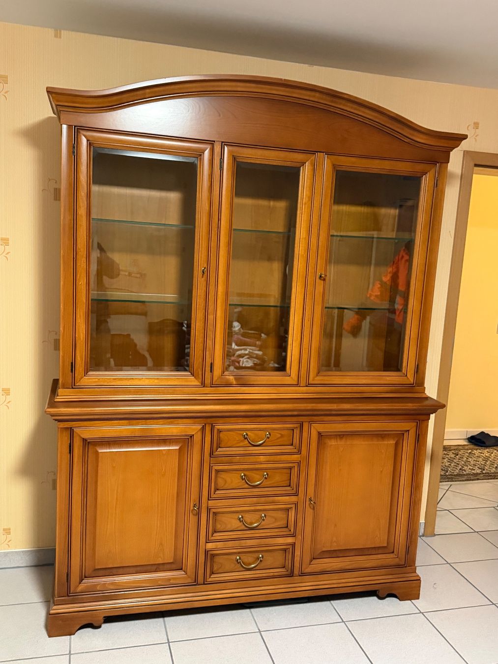 Vetrine: Vitrine Selva Biedermeier Stilmöbel Kirschbaum + VERSAND – Usato da Gemünden venduto da GEUENWALD 6