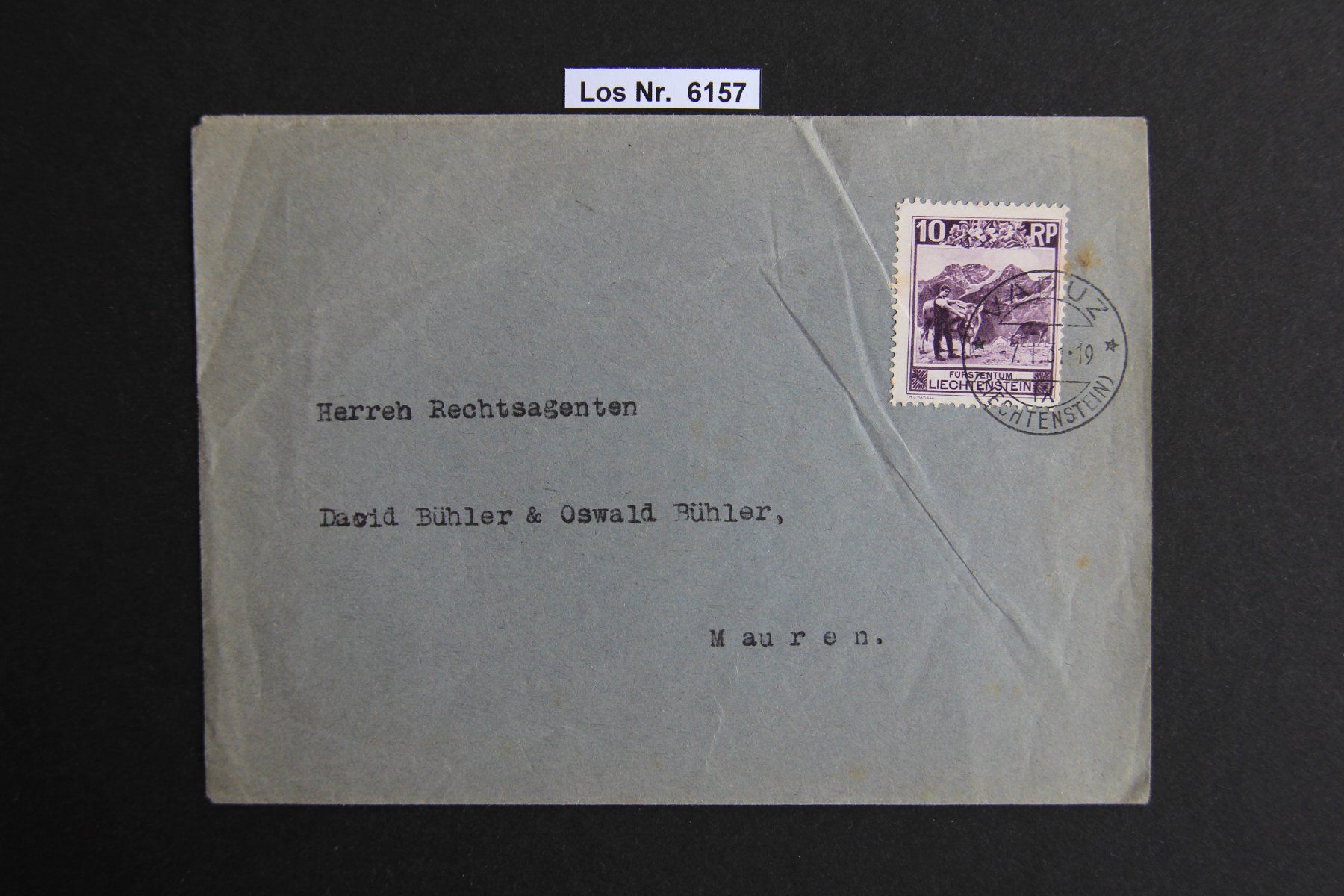 Tutti i francobolli: FL Brief 1931                                       Los 6157 – Usato da Volken venduto da jukon65