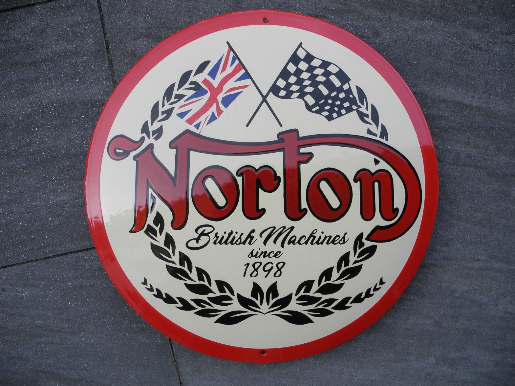 Norton Schilder: NORTON EMAILSCHILD – Neu (gemäss Beschreibung) aus Reinach AG von Huckleberrysix