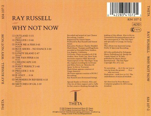 CD: Ray Russell - Why not Now – Usato da Unterbäch venduto da niquz 1