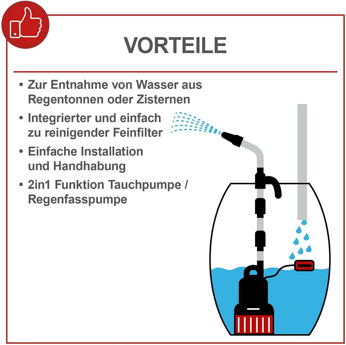 Humidifier & Arroser: Scheppach Regenfasspumpe RBP350 – Neuf avec emballage d'origine à Bottighofen par zaap 8