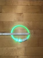 Collier lumineux LED rechargeable USB-C pour chien – Vert