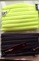 GHOSTZIP Tasche Endlosreissverschluss neon schwarz Ferien