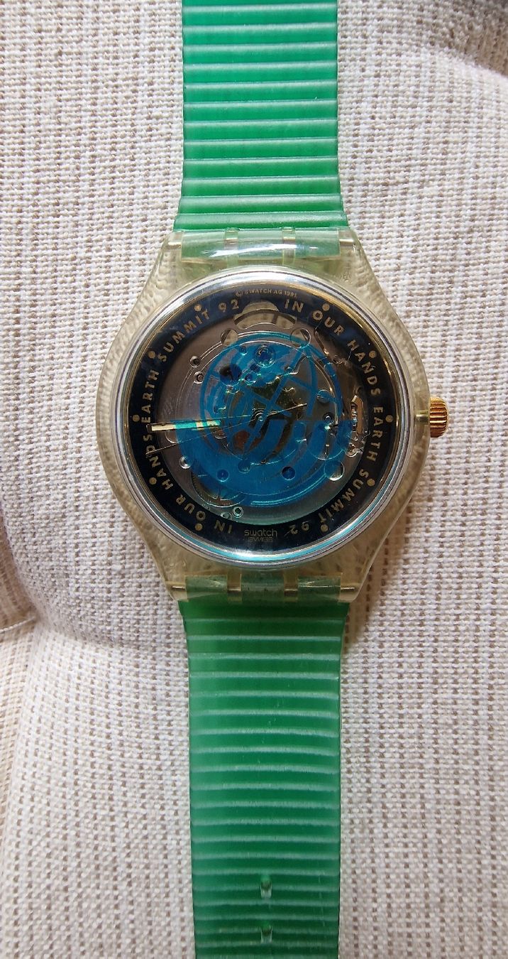 Swatch Smartwatch: Swatch Earth Summit '92 Automatic – Gebraucht aus Romanshorn von REALJessiB 2