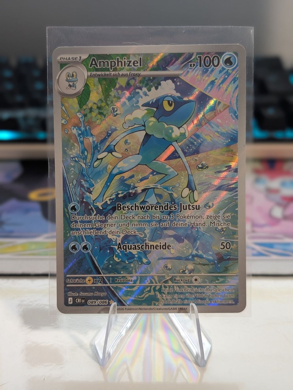 Pokémon Carte collezionabili: Amphizel (CRI 089) Wachsendes Chaos DE – Nuovo (secondo la descrizione) da Bern venduto da yve_879k