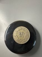 1/2 Franken 1914 Silber Münze guter Zustand