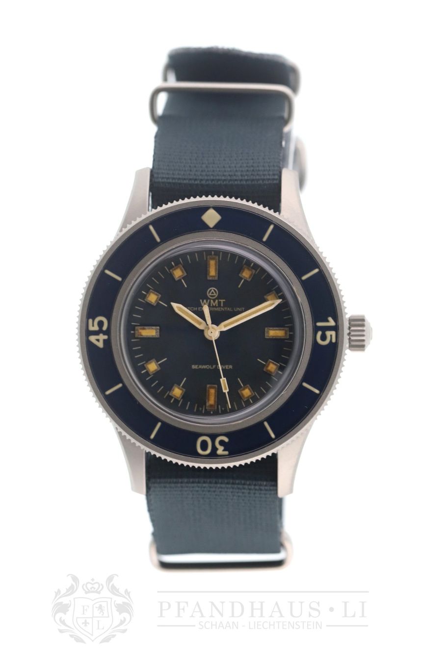 Orologi: WMT SEAWOLF BLUE DIAL / AGED EDITION - NEU – Nuovo e nell'imballaggio originale da Schaan venduto da Pfandhaus-LI