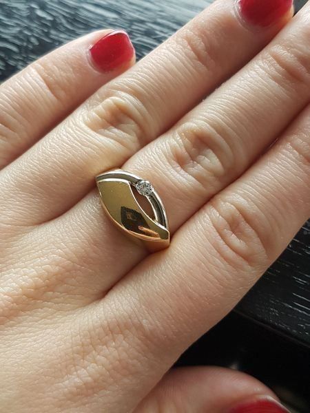 Anelli: 750 Goldring mit 1Brillant – Nuovo (secondo la descrizione) da Unterägeri venduto da Altgoldschmuck 5