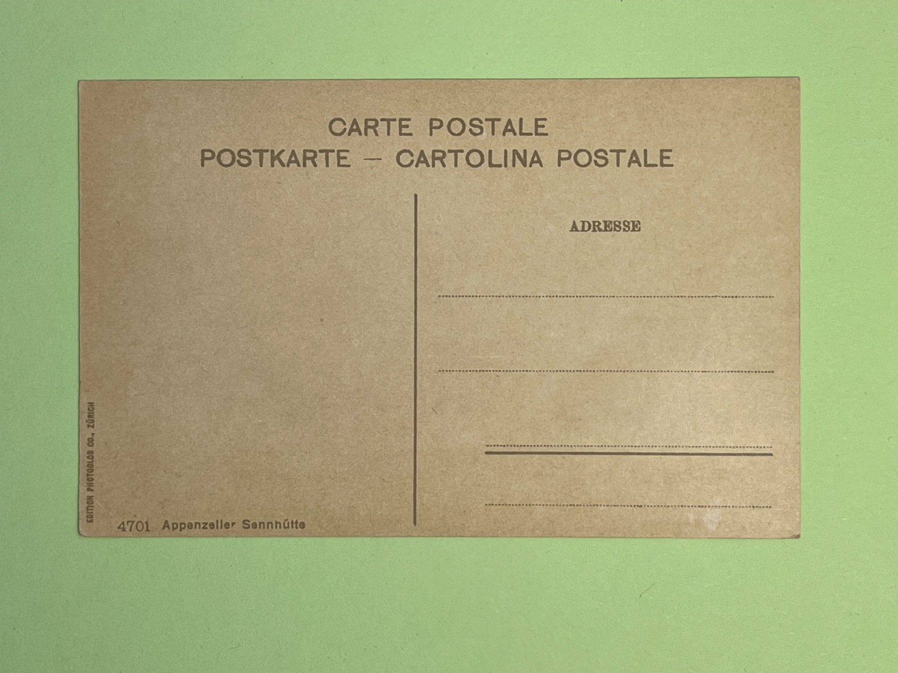 Cartoline postali: Appenzeller Sennhütte – Usato da Steg VS venduto da _vinci_ 1