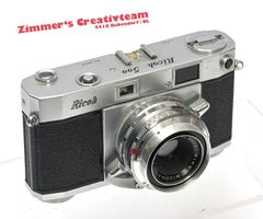 Ricoh 500 Sucherkamera, Rikomat 4,5cm 1:2.8. Bodenaufzug