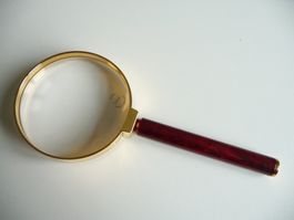 Eschenbach Lupe 2,5x - 5,3 Dioptrien  Schmuckleseglas Gold