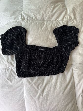 Top Brandy Melville noir à pois - T.U. -Parfait pour l'été !