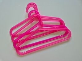 4 Kinderkleiderbügel pink