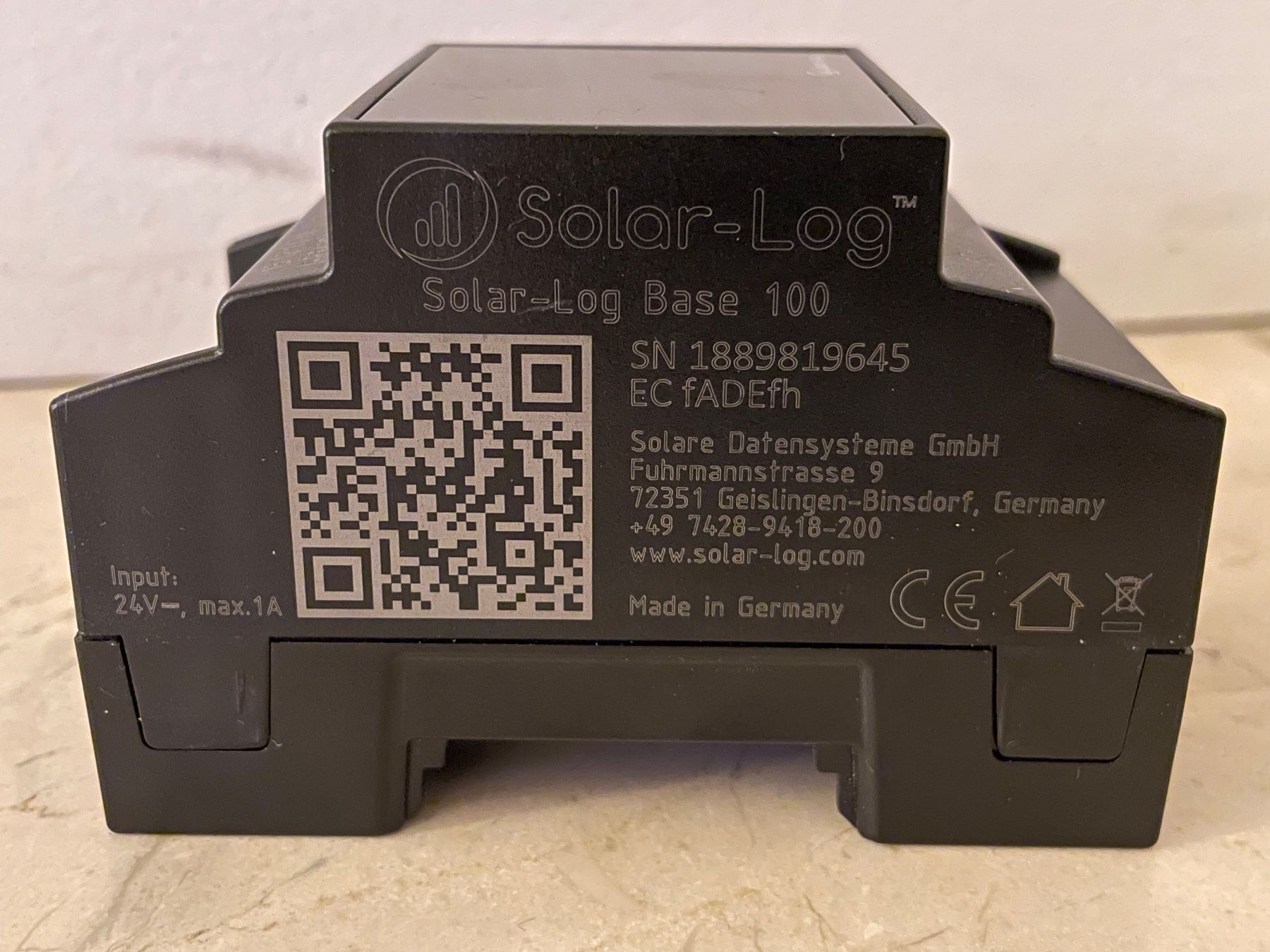 Dispositivi a energia solare: Solar Log Base 100 – Usato da Auw venduto da Sappelt 1