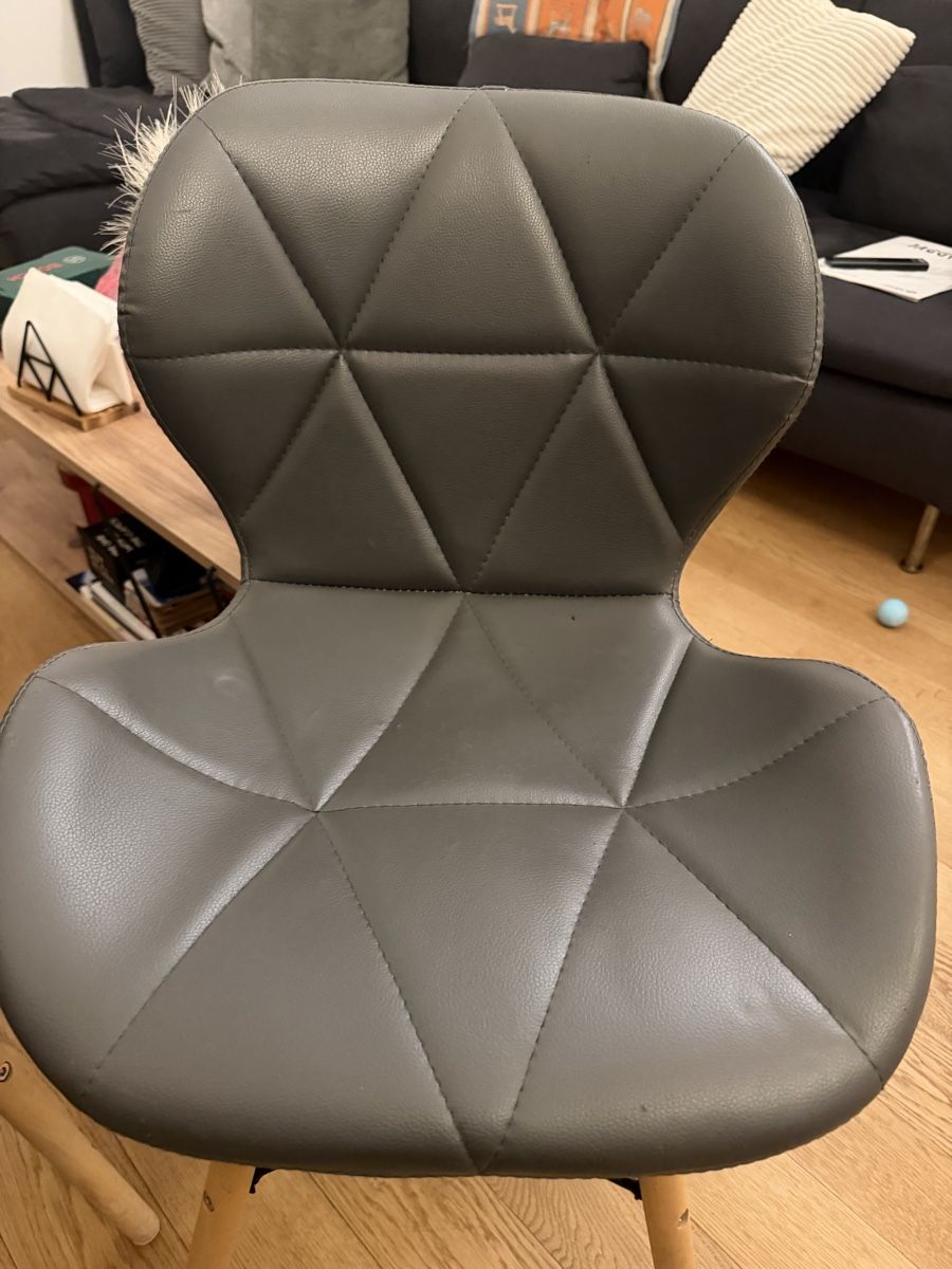 Sedie: 4 Modern Leather Chairs Grey Design Set – Usato da Hausen AG venduto da nik_9sg2 5