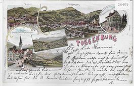 Gruss aus dem Toggenburg - Litho 1898