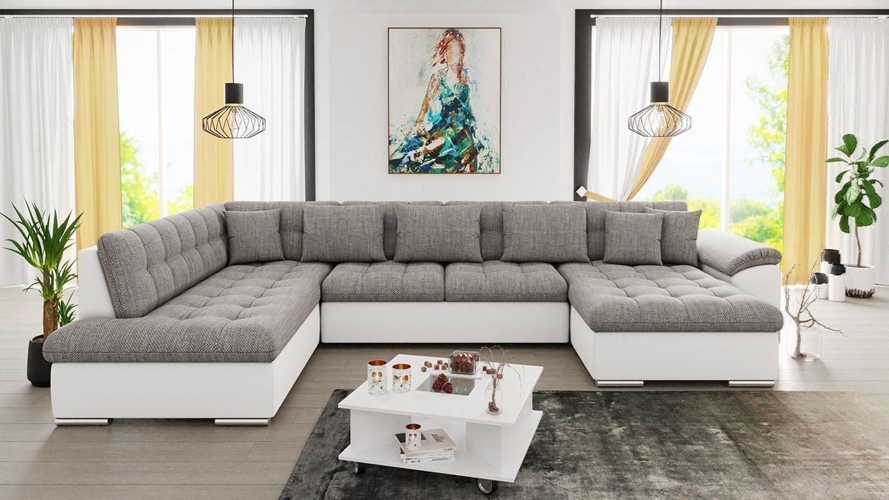 Sofas: Wohnlandschaft Sofa Links mit Bettkasten + Schlaffunktion – Neu und originalverpackt aus Wallenwil von toesstal-vertrieb 4