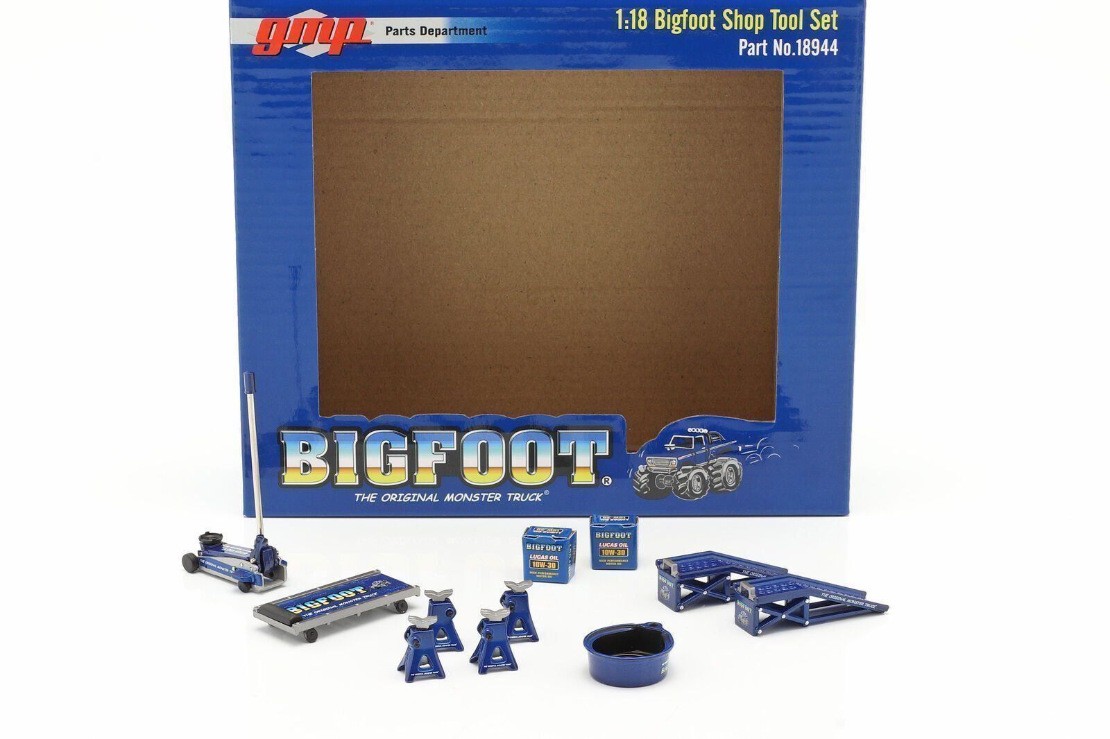 Modellini d'auto: BIGFOOT SHOP TOOL SET  1:18 GMP – Nuovo e nell'imballaggio originale da Suhr venduto da Moebelsiralfred