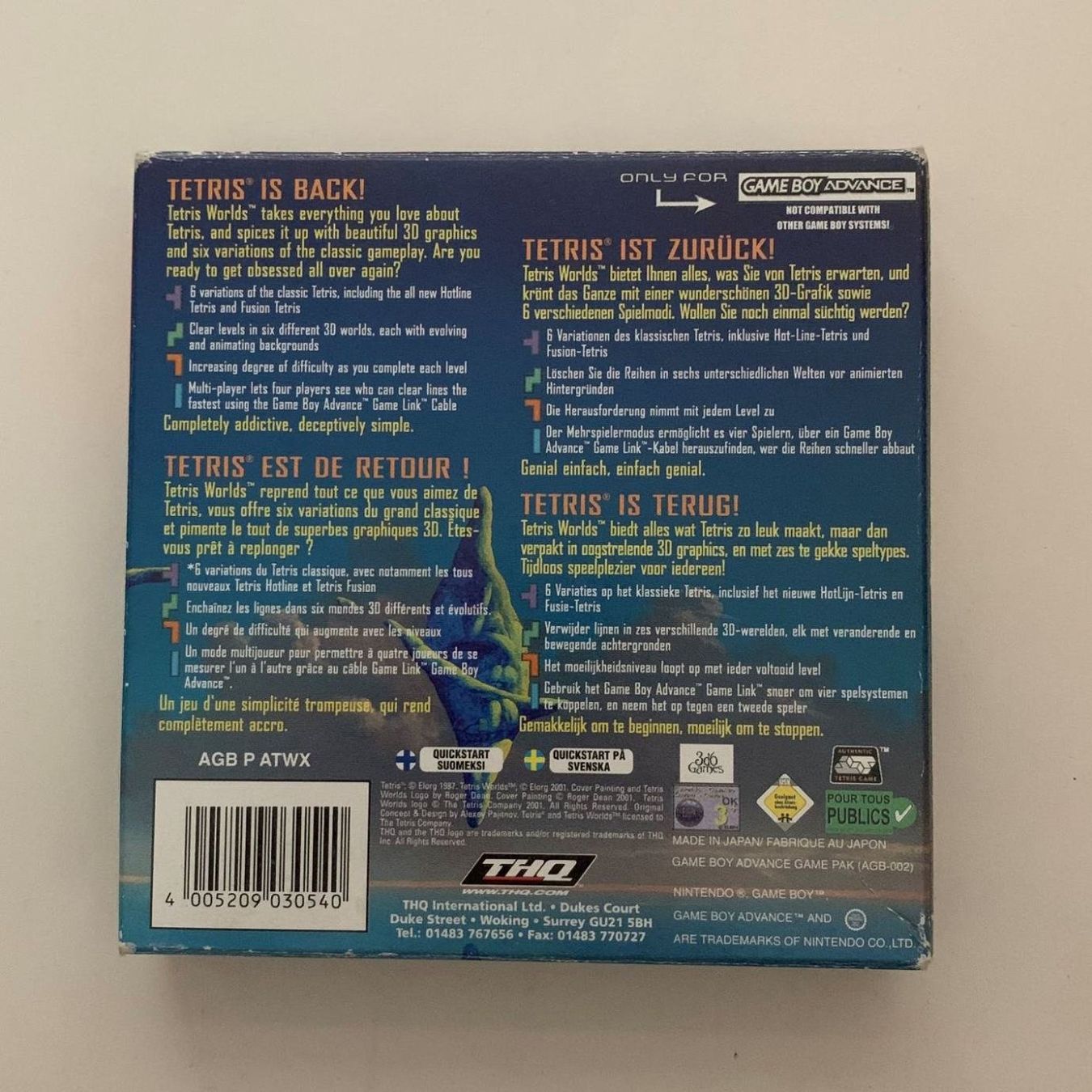 Nintendo Giochi: Tetris Worlds - GBA - OVP – Usato da Zürich venduto da Mephisto87 1