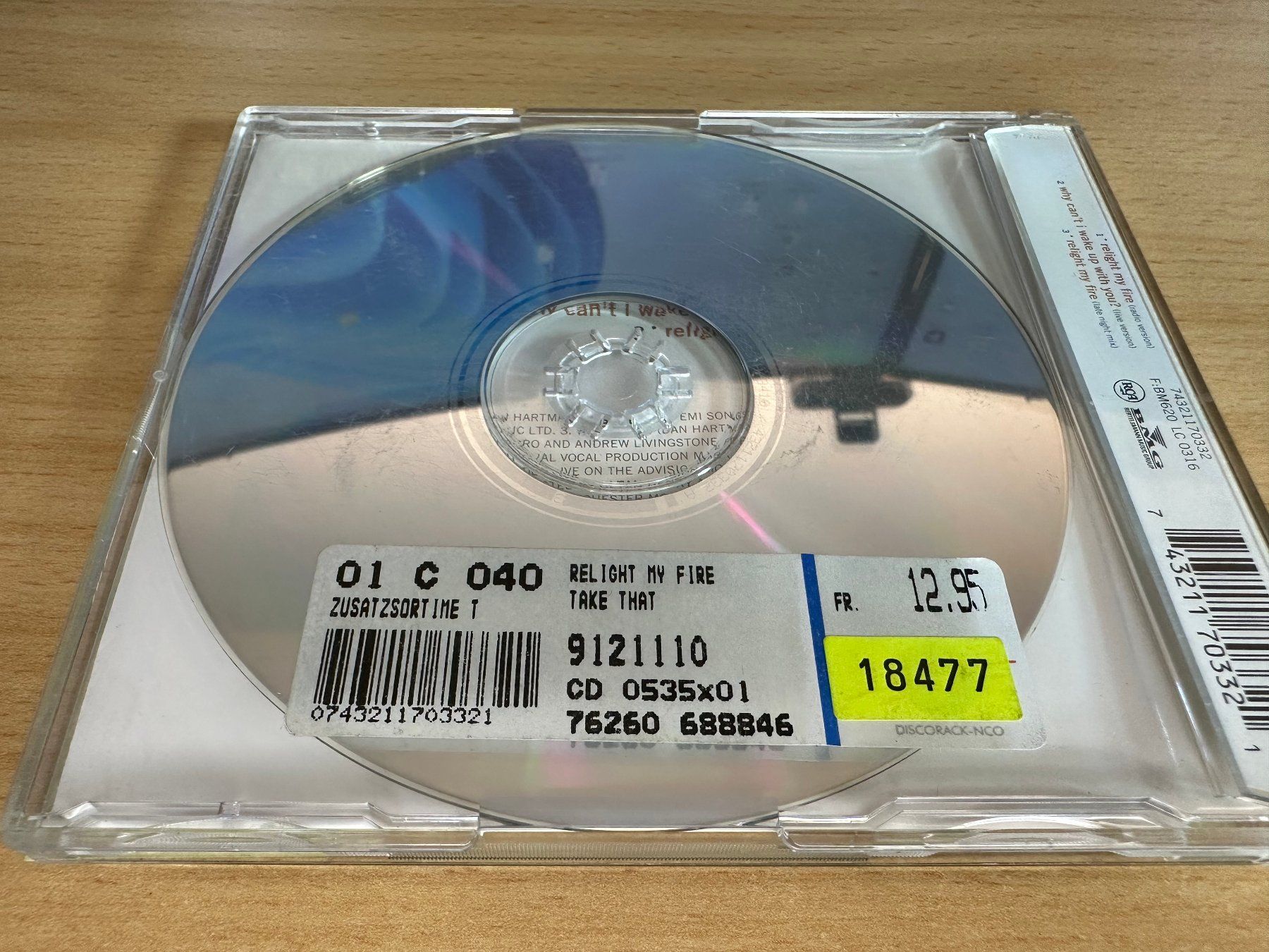 CD: Take That Featuring Lulu – Relight My Fire - Single CD – Usato da Rikon im Tösstal venduto da Alpenmutz 1
