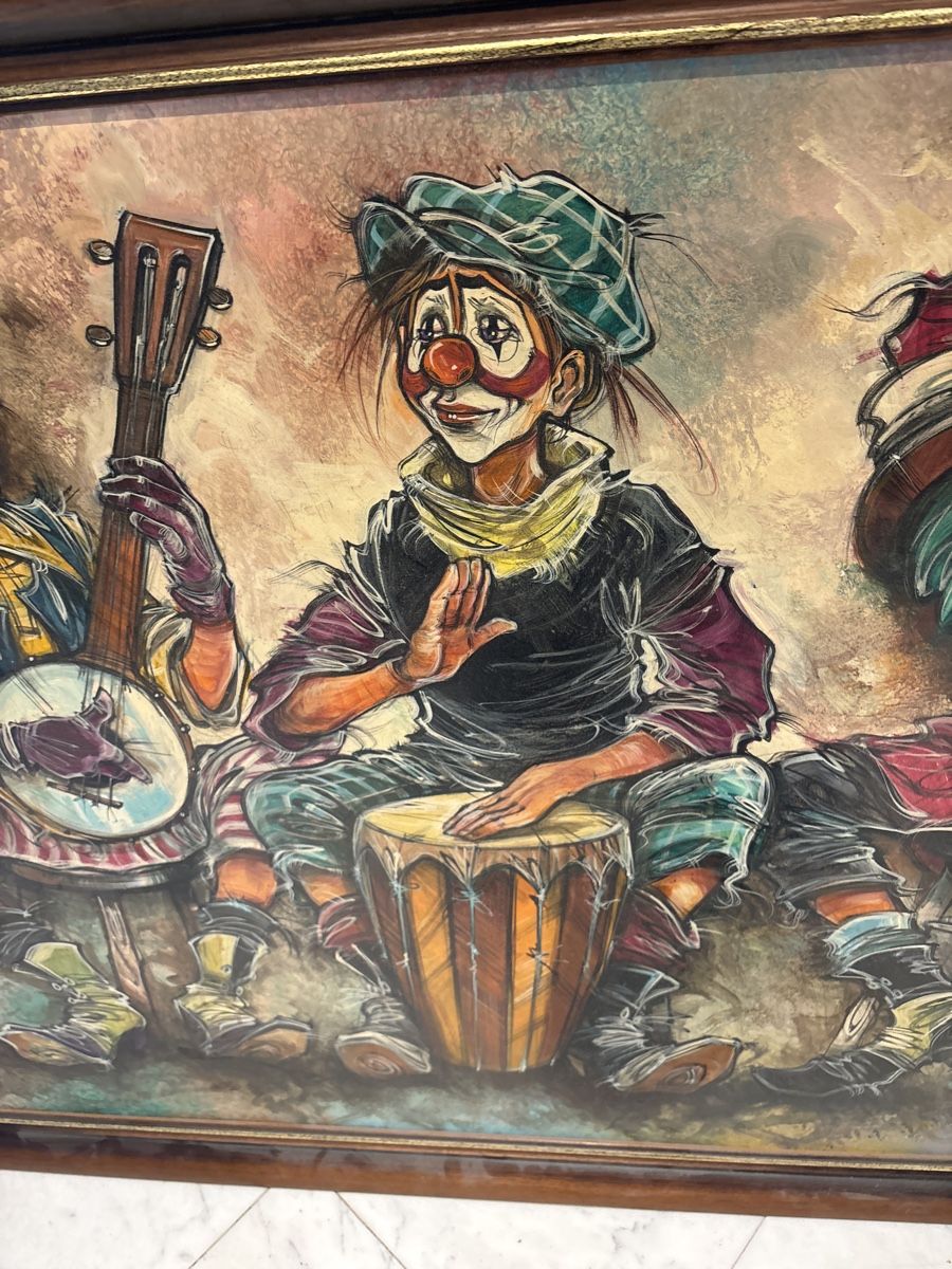Dipinti: Clownbild 120 breit 82 hoch – Usato da Kriens venduto da Wundertuete17 2