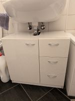 Waschtischunterschrank weiss mit 3 Schubladen und Tür