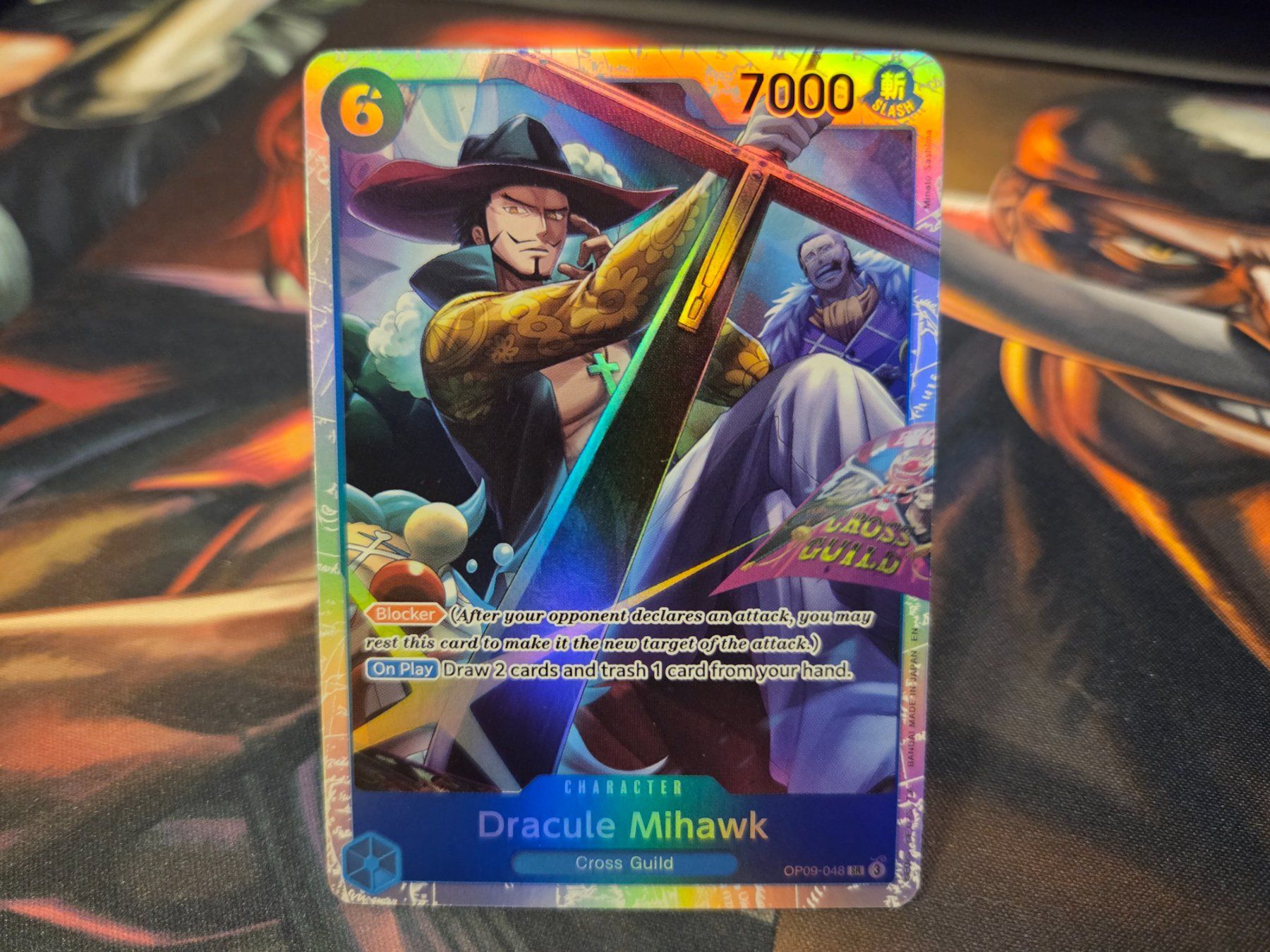 Bandai Sammelbilder & Trading cards: One Piece | Dracule Mihawk SR – Gebraucht aus Lugano von Doppia_B