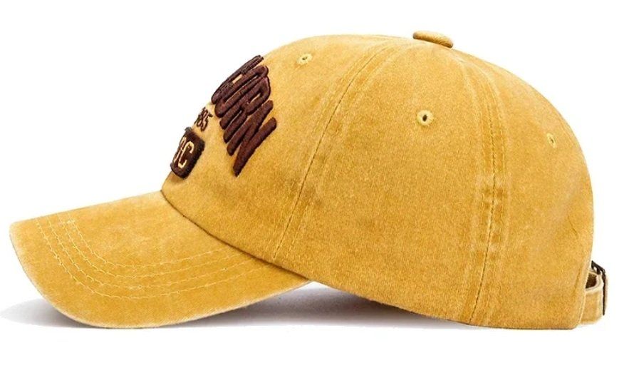 Copricapi, berretti & cappellini: Gelbe Retro gewaschene Cap Capricorn – Nuovo e nell'imballaggio originale da Lausanne venduto da FASHION-WORLD-SHOP 2