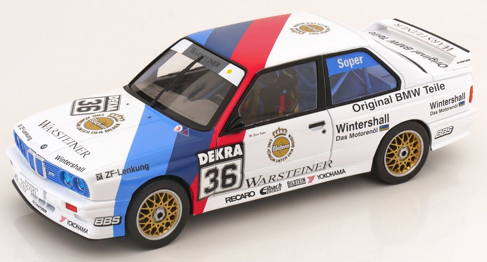 Solido Modellini d'auto: BMW M3 E30 #36 DTM SOPER 1989 1:18 SOLiDO – Nuovo e nell'imballaggio originale da Suhr venduto da Moebelsiralfred
