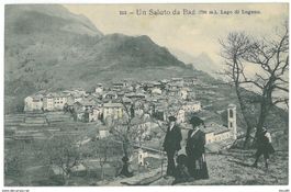 CARTOLINA - 0 1913, UN SALUTO DA BRÉ, Lago di Lugano