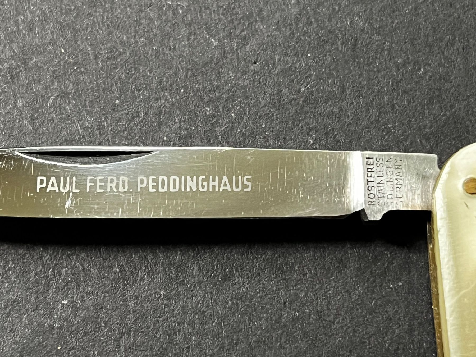 Solingen Coltelli tascabile: Taschenmesser Solingen 81 mm mit Manicure-Klinge – Usato da Zürich venduto da FV.vintage 8