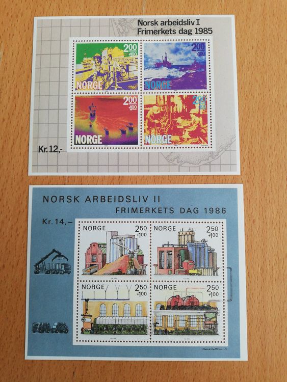 Norwegen: Blocks 1985 und 1986 postfrisch (Gebraucht) in zumikon für ...