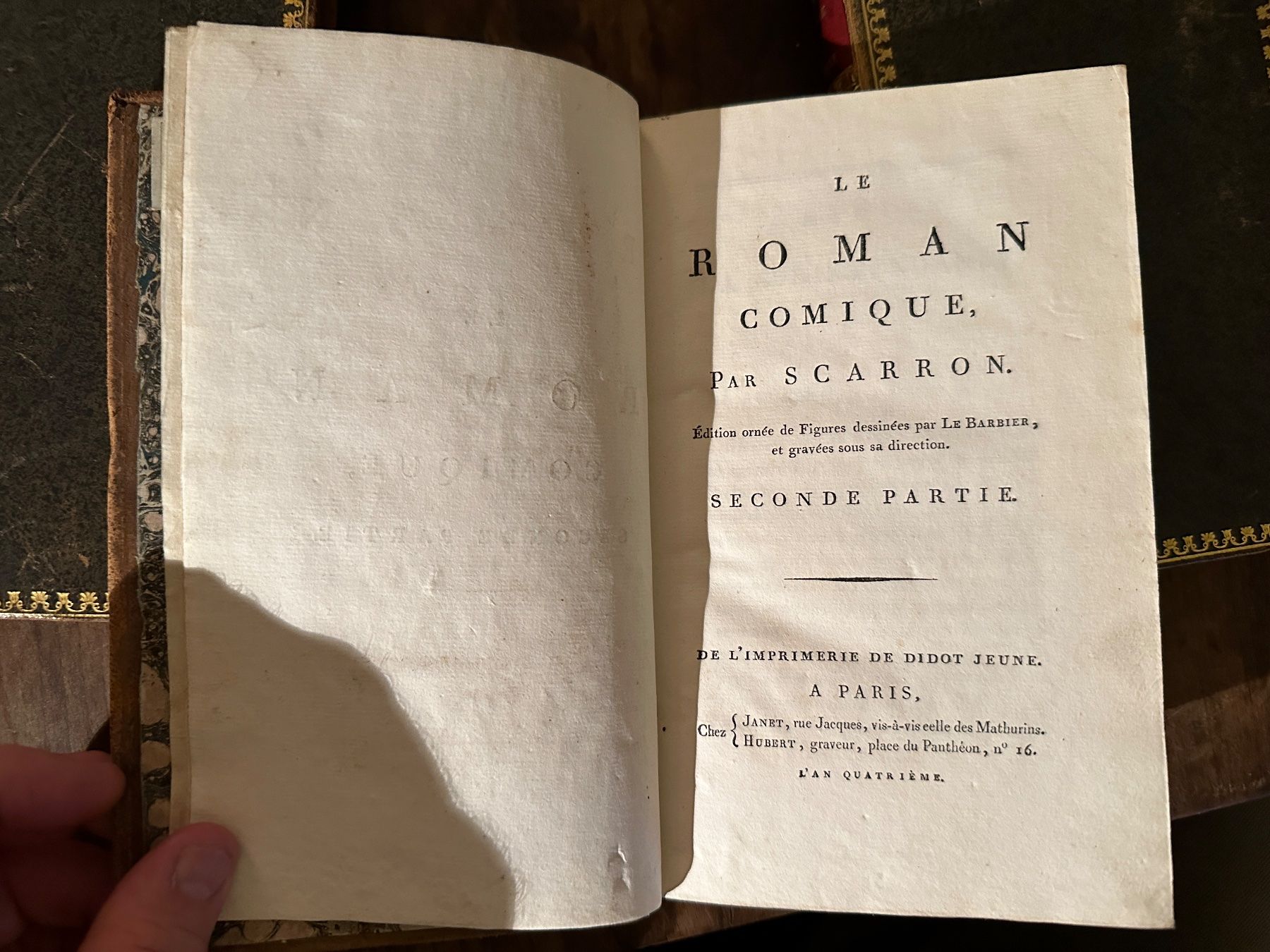 Bücher: Scaron: Le Roman Comique. 3 Bde. 1796 – Gebraucht aus Zürich von allp 4