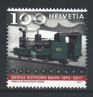 2017, Sondermarke 125 Jahre Brienz Rothorn Bahn **