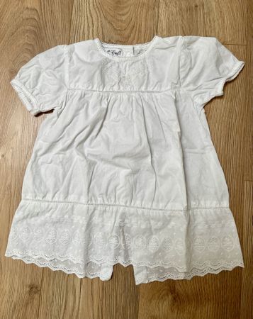Sommerliches Kleid mit Spitze , Weiss, Grösse 4-5 Jahre