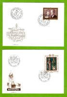 1974 + 1979 FDC Fürstenpaar + Landespatrone LBK 37.--