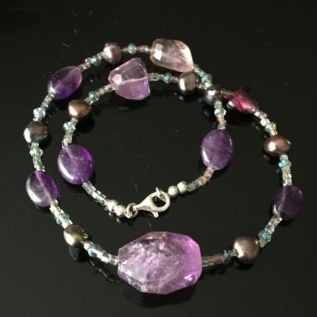 Swarovski Ketten: Unikat - Amethyst, Swarovski Collier NEU – Neu (gemäss Beschreibung) aus Basel von Chili007 5