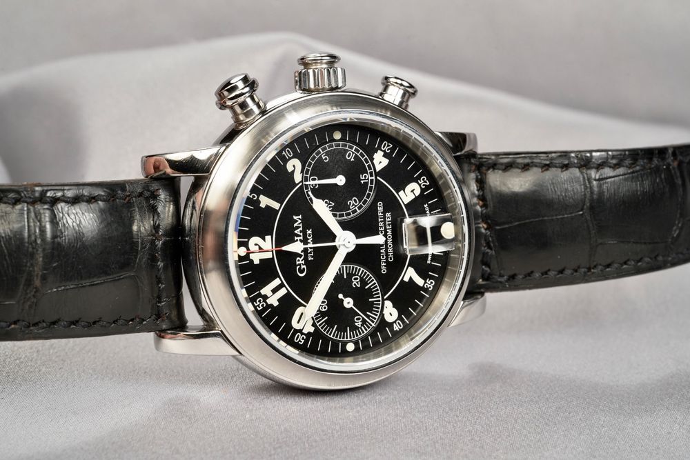 Graham Uhren: Graham - Flyback Ref. 2SFL Automatic Steel Chronograph – Gebraucht aus Morcote von chronoservice 9