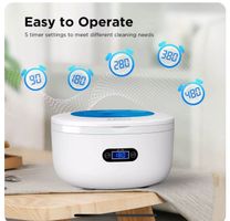 750ml Mini UltraschallReiniger Reinigungsgerät Brillen Schmu