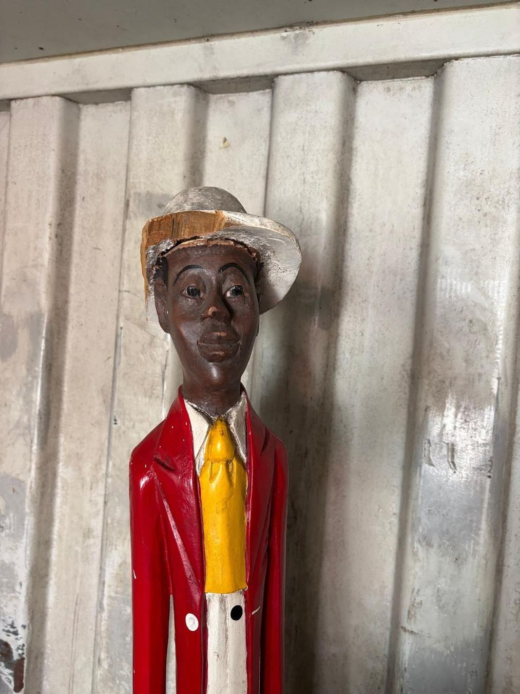 Statuette: Kolonialfigur Statue, Figur, 2000cm Boulé Mann, Holzfigur – Usato da Affoltern am Albis venduto da Birdy8910 1