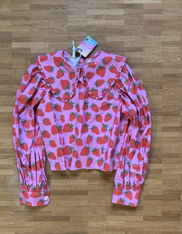 Erdbeer Bluse, Megan Crosby, Grösse S, Neu 🍓 (Neu und originalverpackt ...