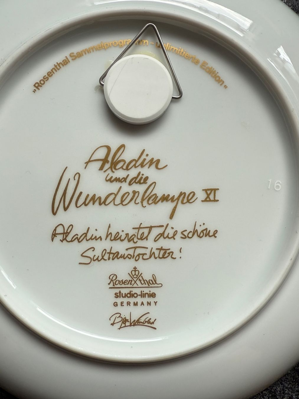 Rosenthal Piatti: Rosenthal Sammlerteller Aladin Wunderlampe – Usato da Wittwil venduto da Schnaeppli64 1