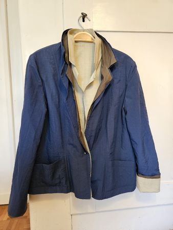 Basman Set Jacke und Hose blau beige