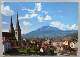 Luzern mit Hofkirche und Pilatus