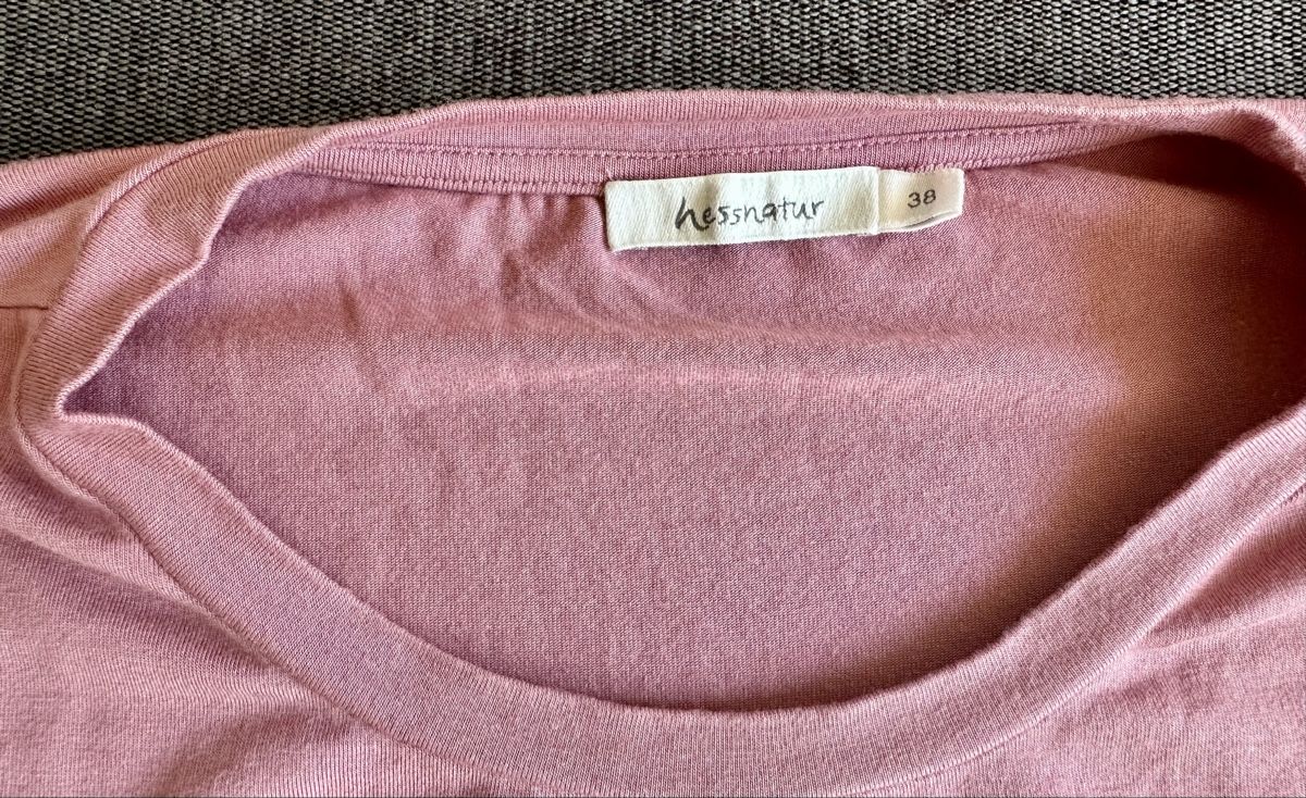 Hessnatur T-shirt: hess-natur Shirt, rosa, 38 – Usato da Baden venduto da leoline 3