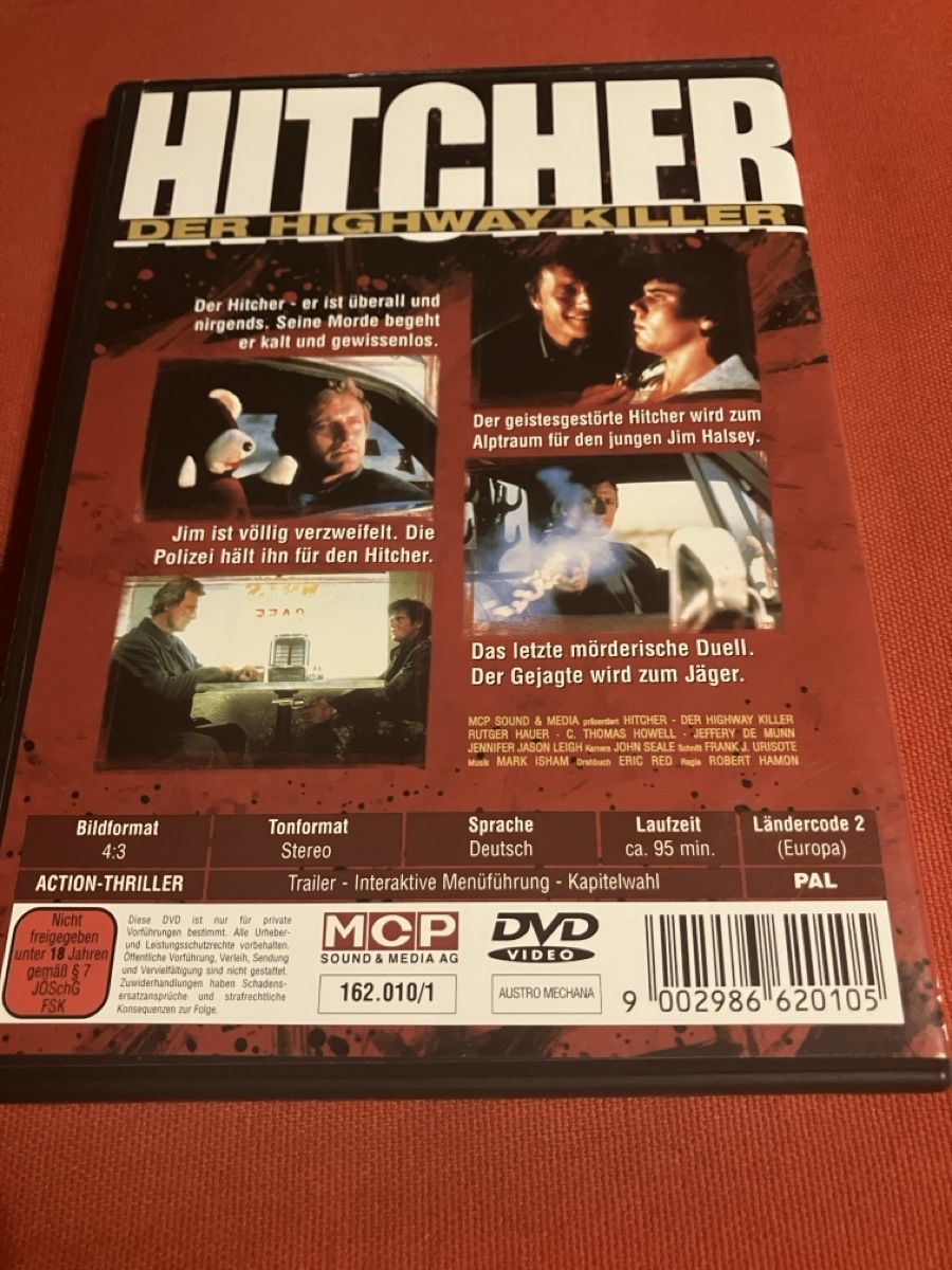 Tutti i DVDs: Hitcher - der highway killer dvd – Usato da Basel venduto da Kamelinski78 1