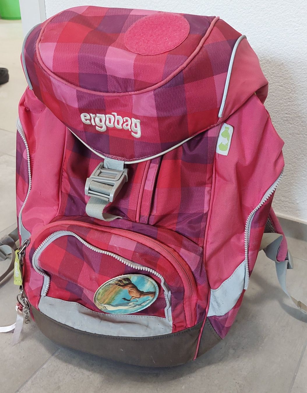 Ergobag Borse & Zaini: Ergobag Pack Schulrucksack + Mini-Rucksack – Set, rot/pink – Usato da Büren SO venduto da fbec 2